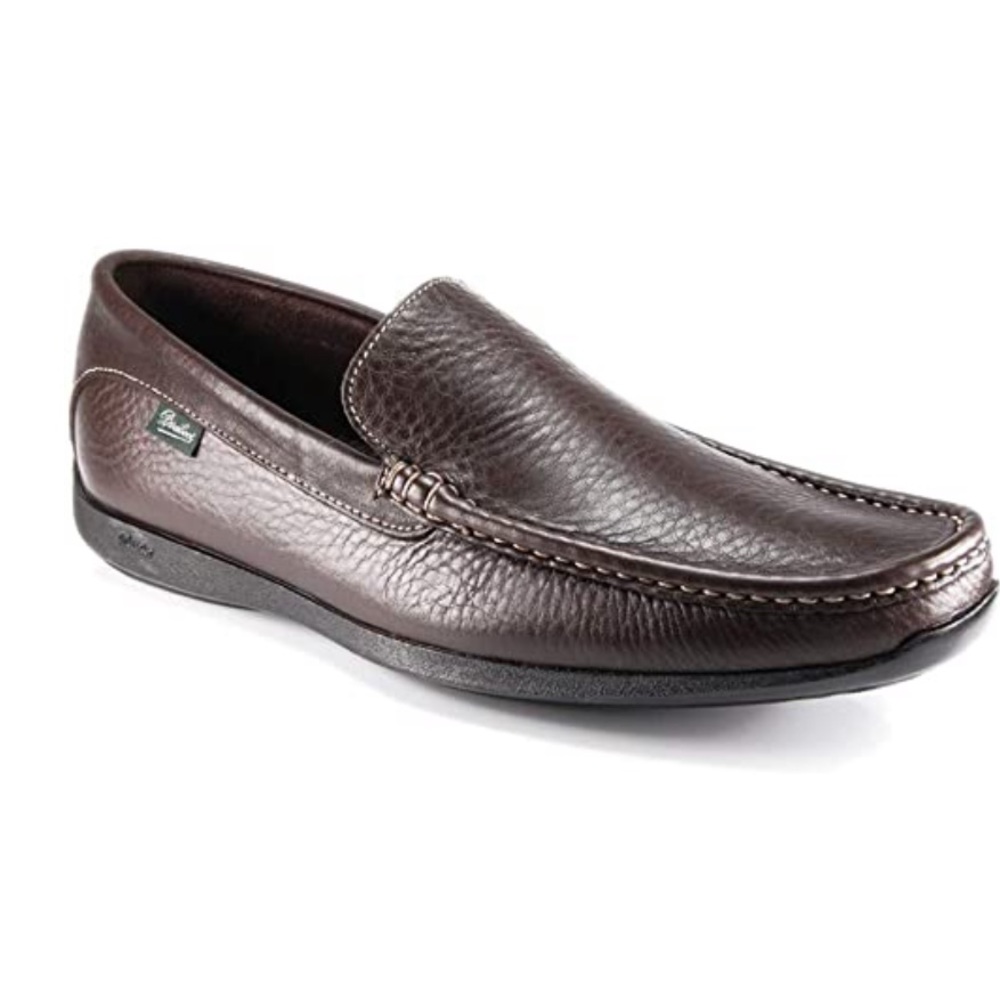 Paraboot Anvers Brown Leather Loafer Shoes Size 9